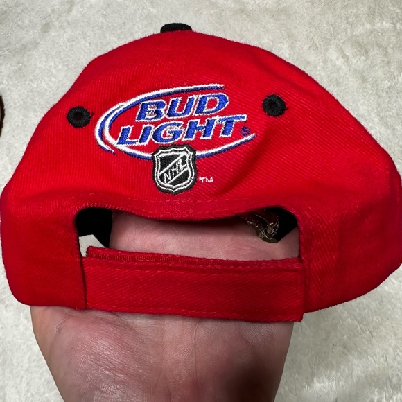 Chicago Blackhaws NHL Embroidered Logo Adjustable Cap by Kick 10 Pro Gear Red OS - Picture 10 of 12